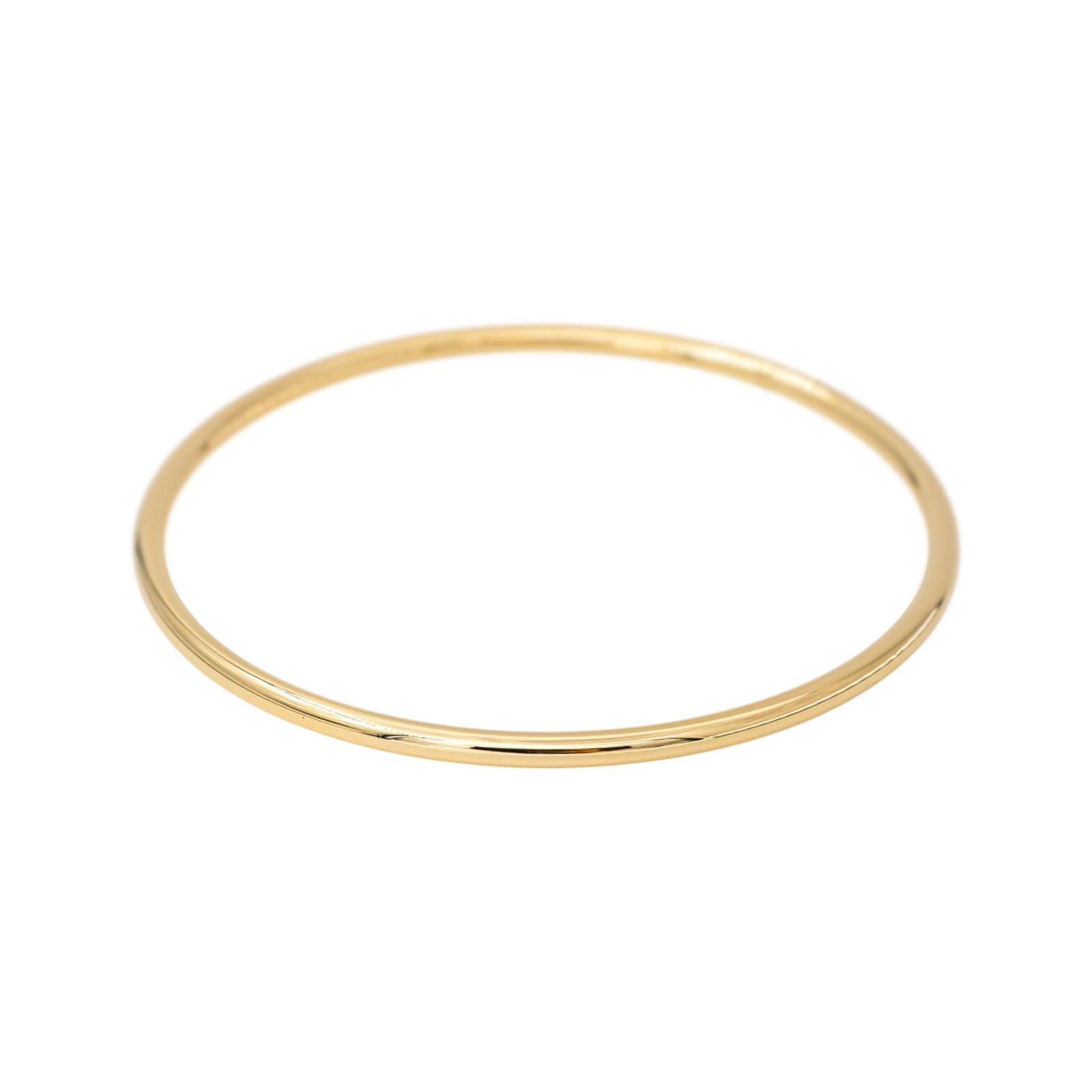 Yellow Gold Bangle Bracelet