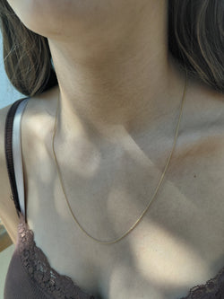 Rose gold chain with curb chain design
