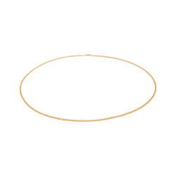 Rose gold curb chain necklace