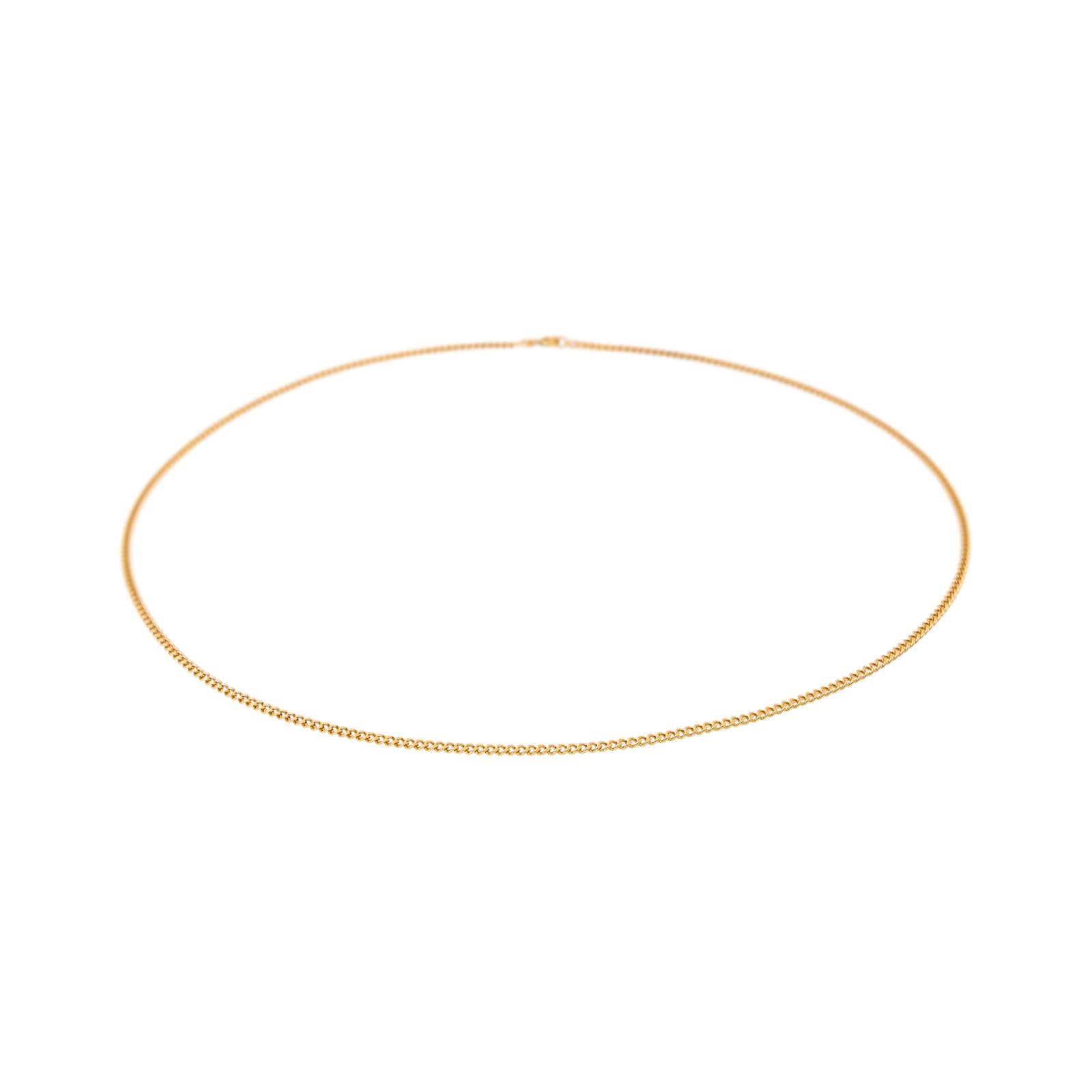 Rose gold curb chain necklace