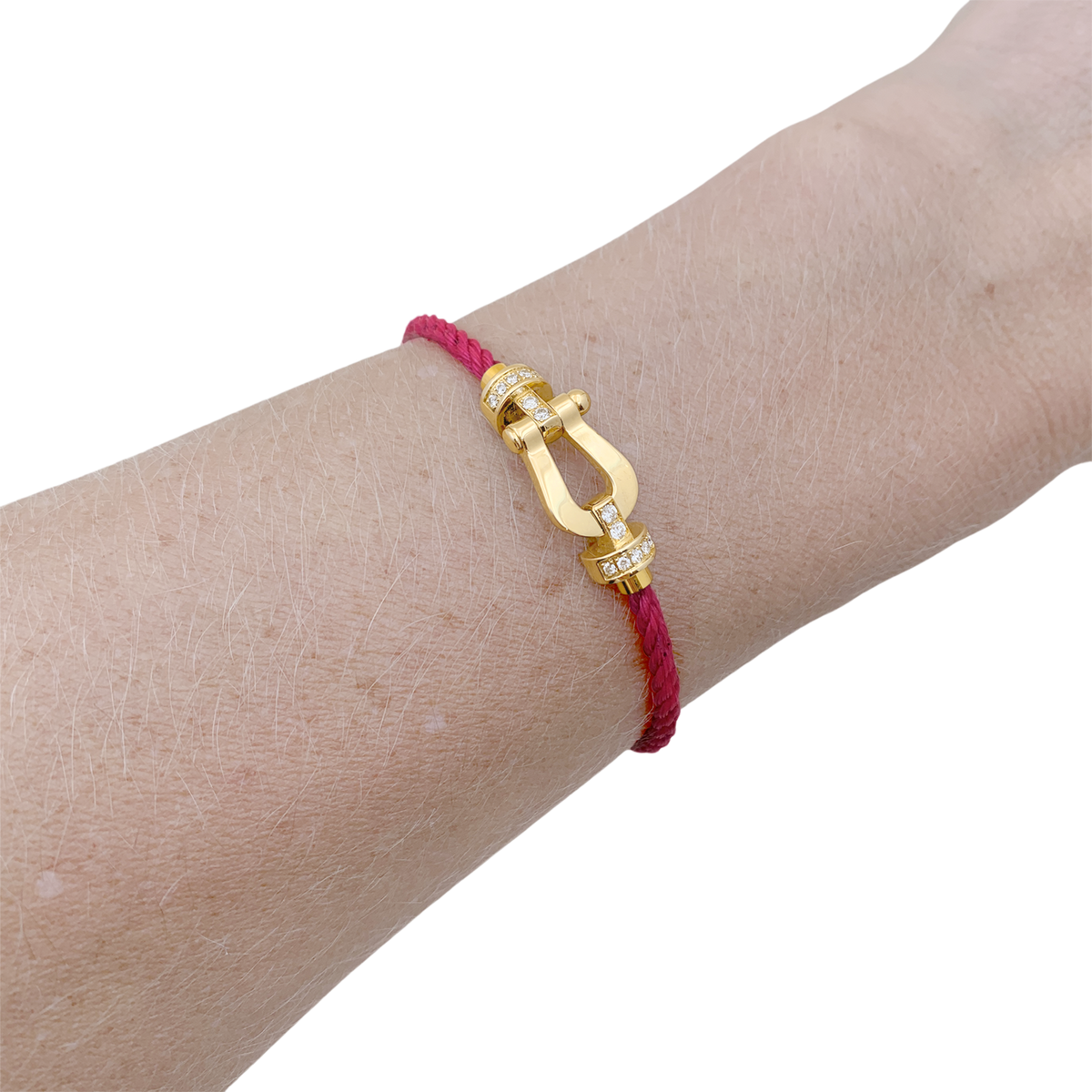 FRED "Force 10" MM Bracelet in yellow gold and diamonds