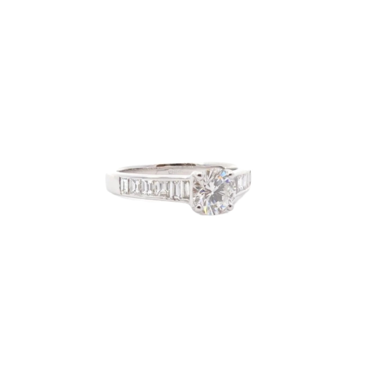 Bague diamant 0,85ct G/VS2 en or 18k