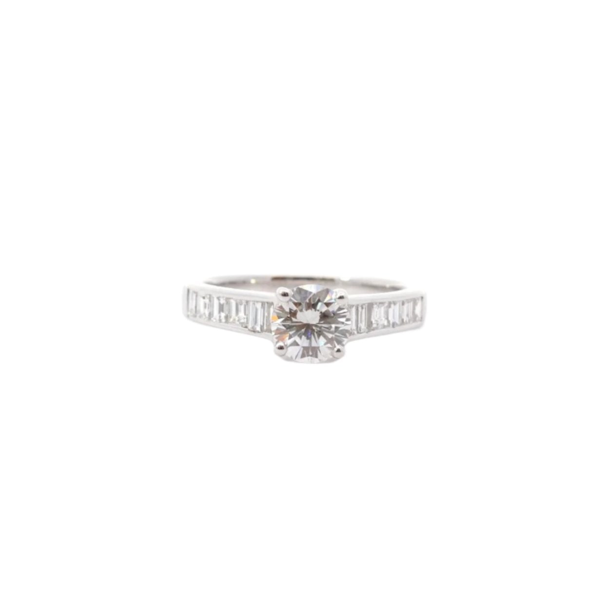 Bague diamant 0,85ct G/VS2 en or 18k