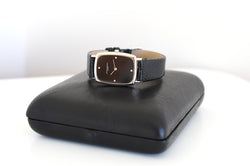 VACHERON CONSTANTIN watch in white gold, stainless steel, leather, Onyx, and Diamonds