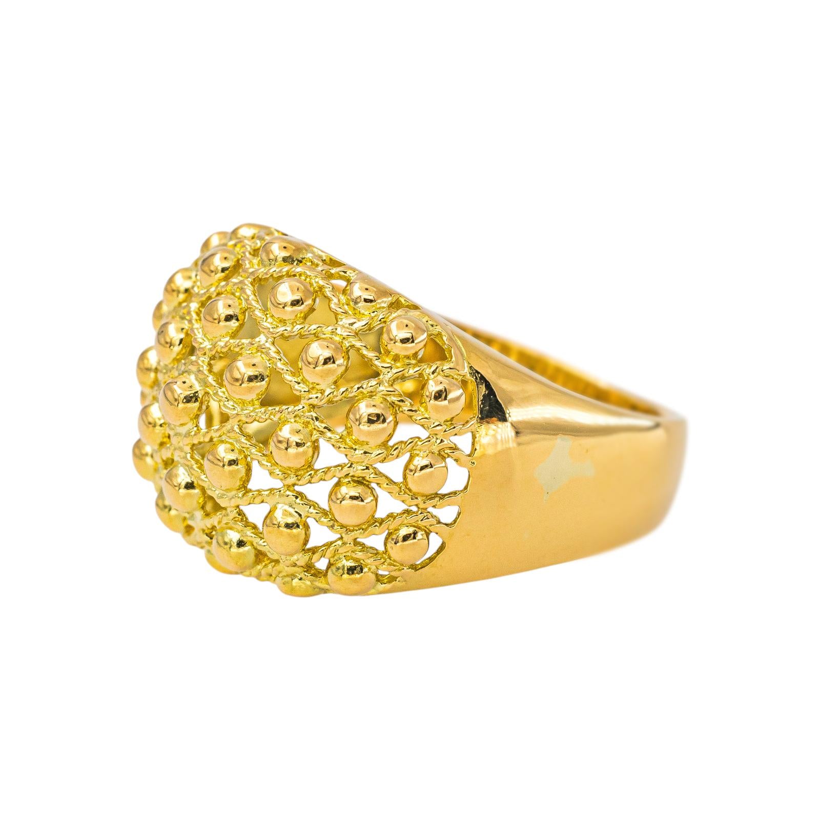 Yellow Gold Ball Ring