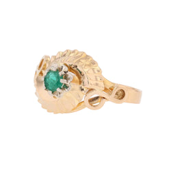 Rose gold and Emerald Ring