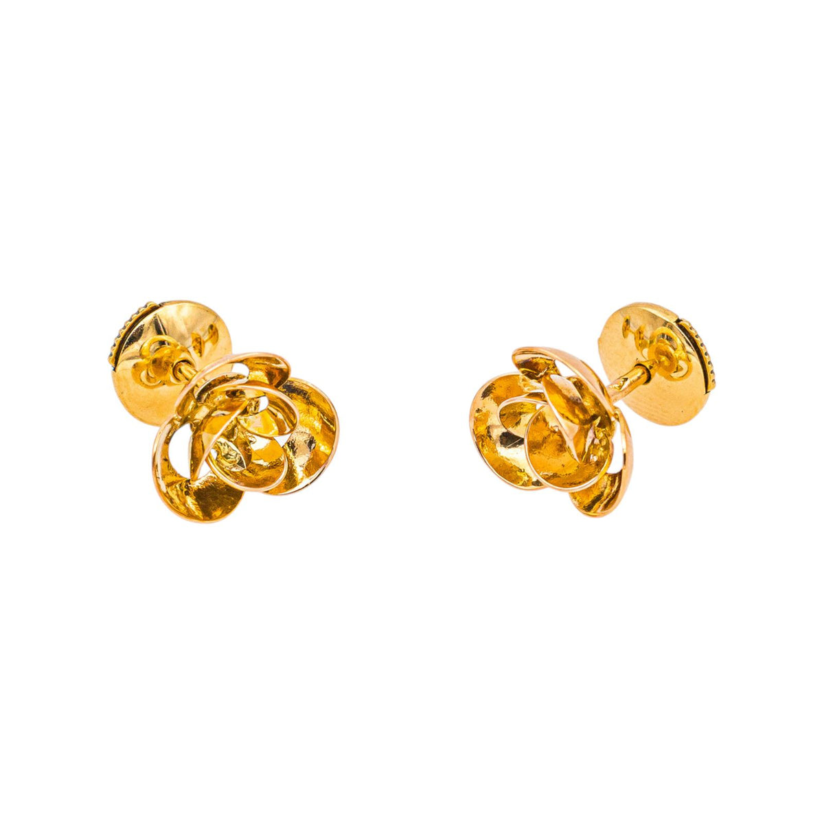 Rose gold stud earrings