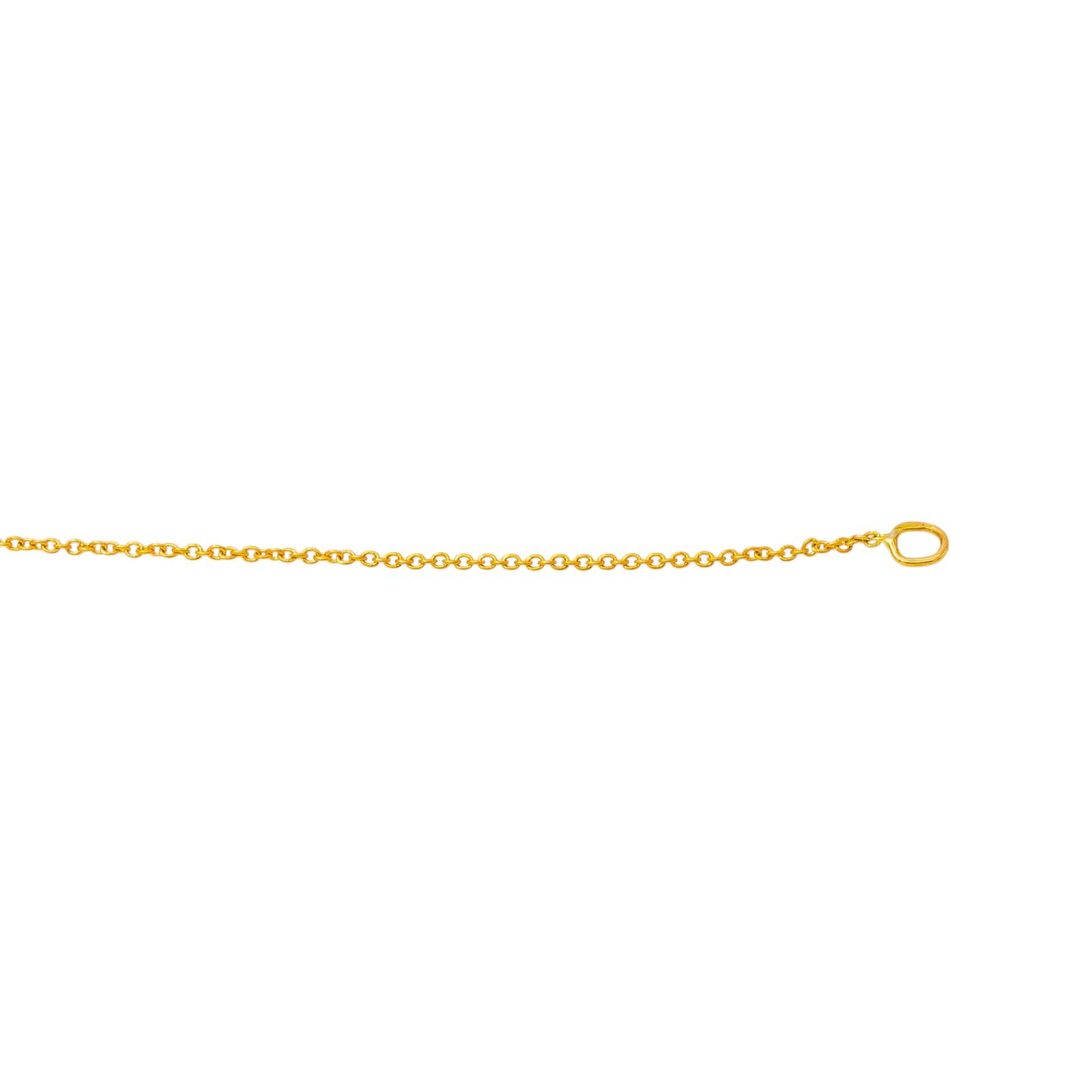 Yellow gold Sapphire Necklace
