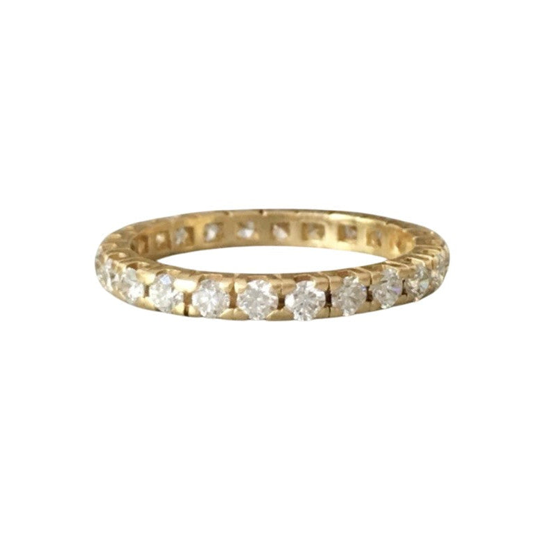 Yellow Gold and Diamond Wedding Band