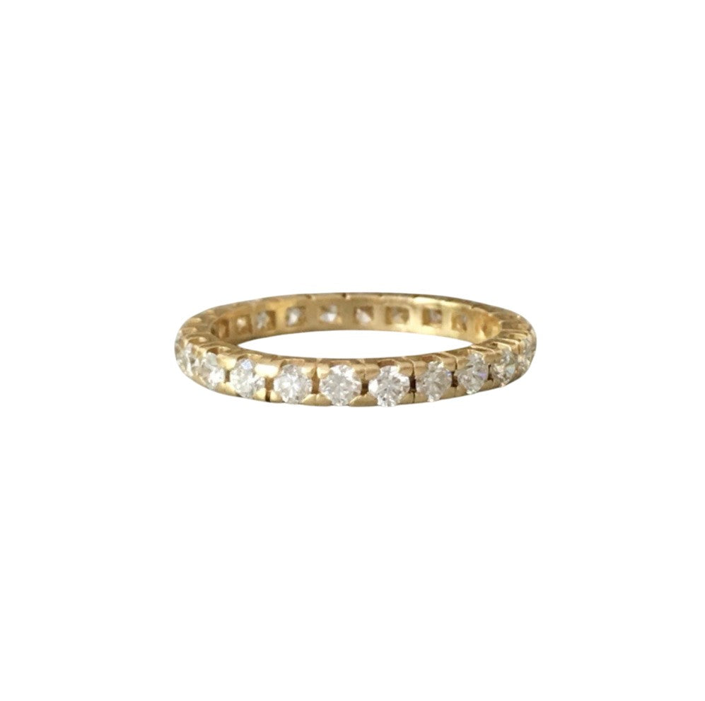 Yellow Gold and Diamond Wedding Band