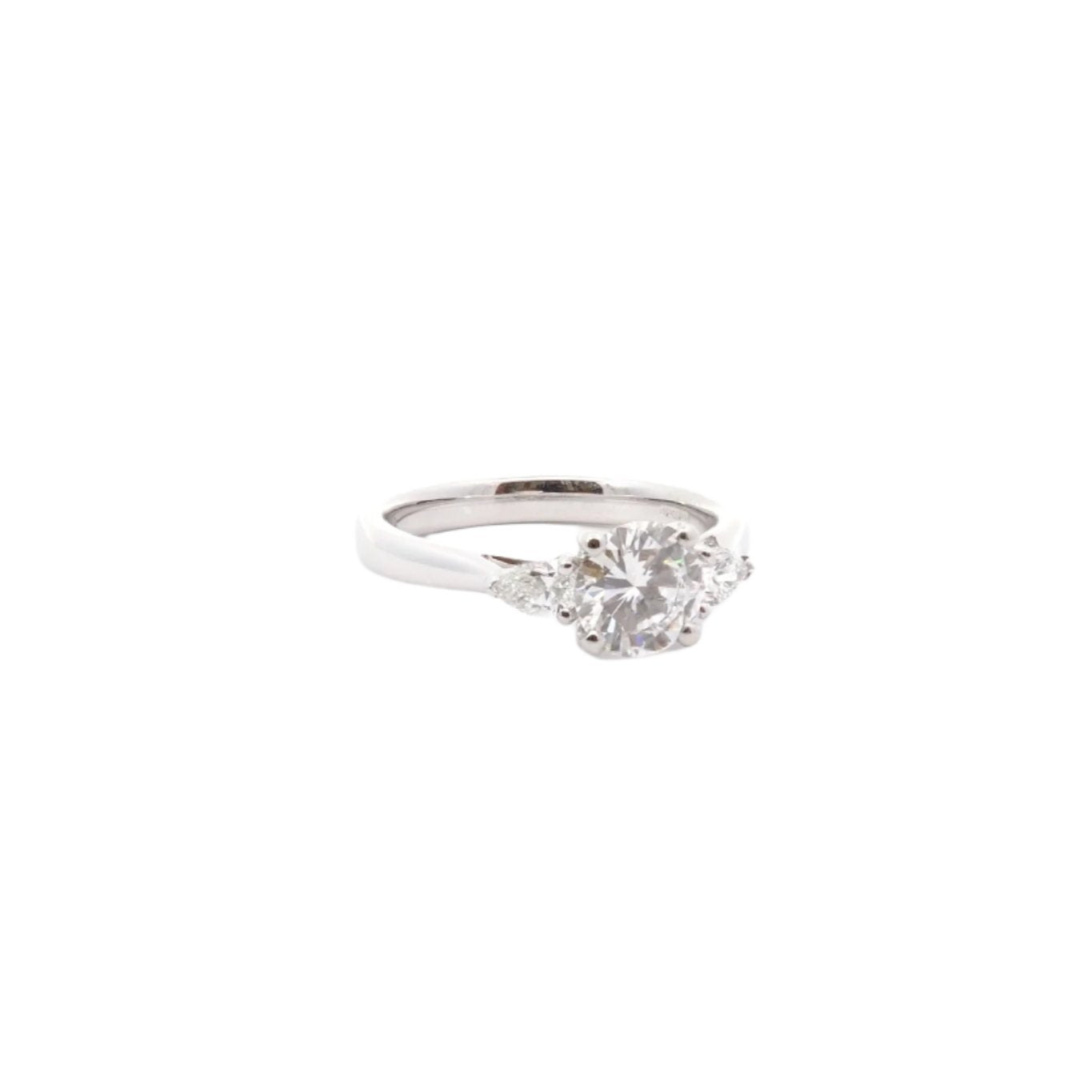 Bague diamant 1,11cts G/10X en platine