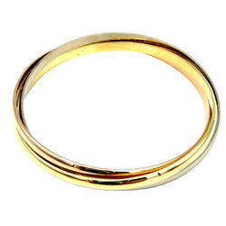 CARTIER "Trinity" MM Bracelet in white gold, yellow gold, and rose gold