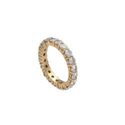 Yellow Gold and Diamond Wedding Band