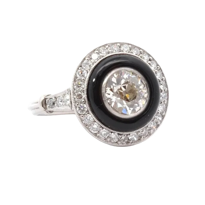 Ring vintage diamond of 1.66cts L/VVS2