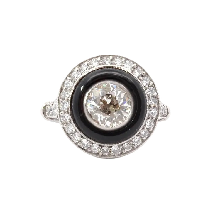 Ring vintage diamond of 1.66cts L/VVS2