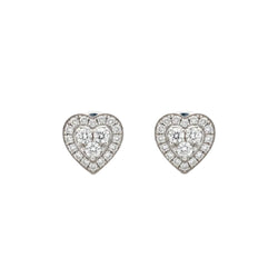 White gold and diamonds Earrings Puces