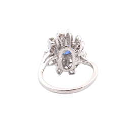 Bague saphir de 2,51cts et diamants
