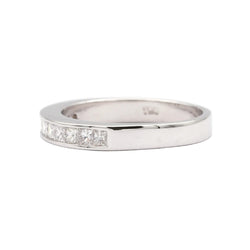 White Gold and Diamond Wedding Band