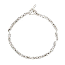 Hermès Pierre Lefèvre Anchor Chain Necklace, Silver