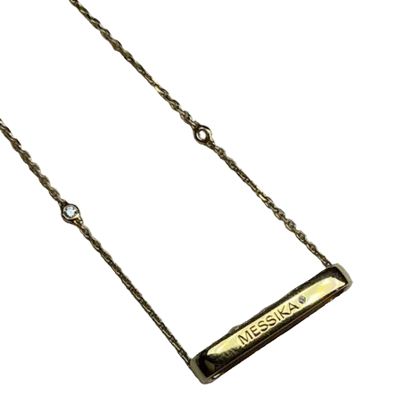 MESSIKA "Baby Move Pave" Pendant Necklace in rose gold and diamonds