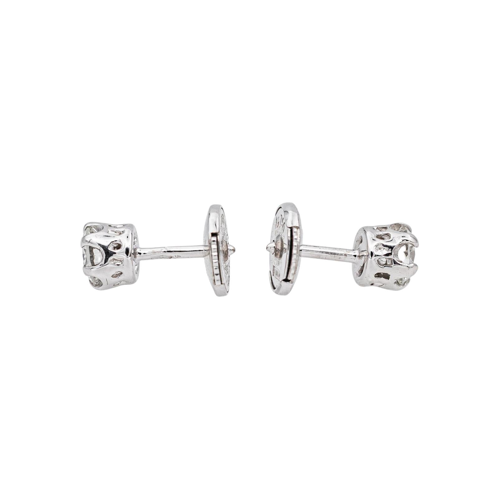 White Gold Diamond Stud Earrings