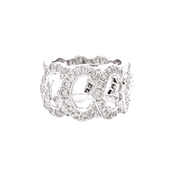 Ring Cartier, "C de Cartier", white gold, diamonds.