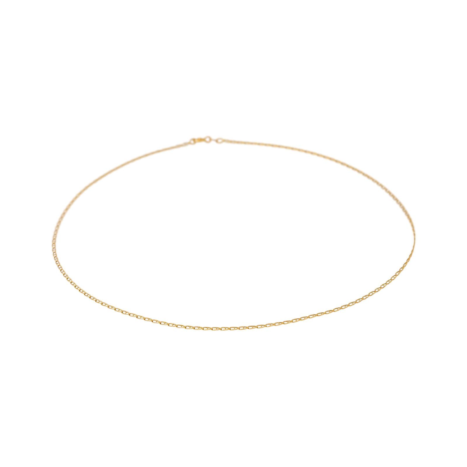 Yellow Gold Nautical Link Necklace