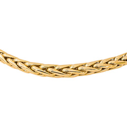 Yellow Gold Palm-Leaf Link Necklace