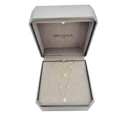 MESSIKA "My Twin" PM Double-Strand Necklace in rose gold and diamonds