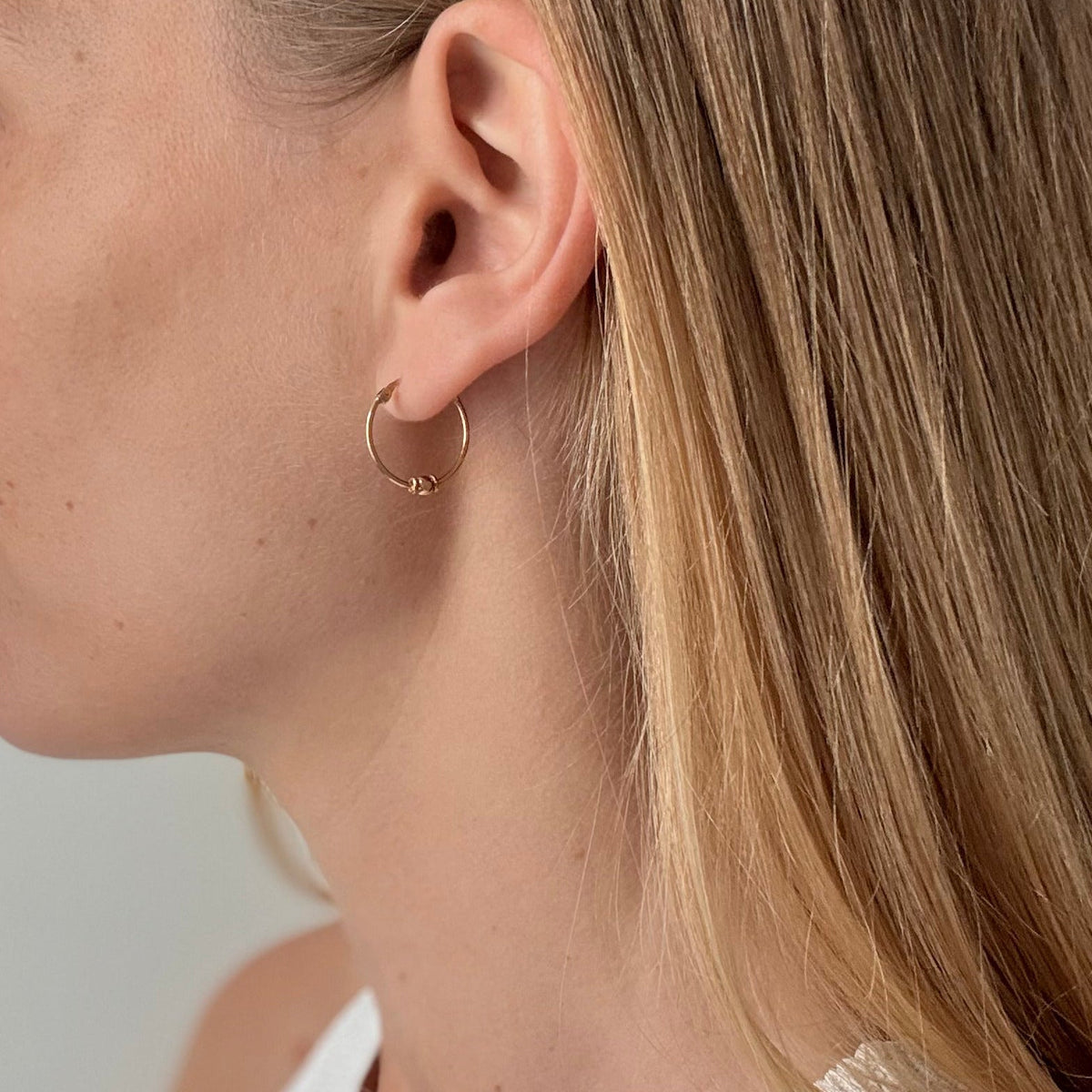 Yellow Gold Hoop Earrings