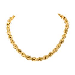 Yellow Gold Rope-Link Necklace