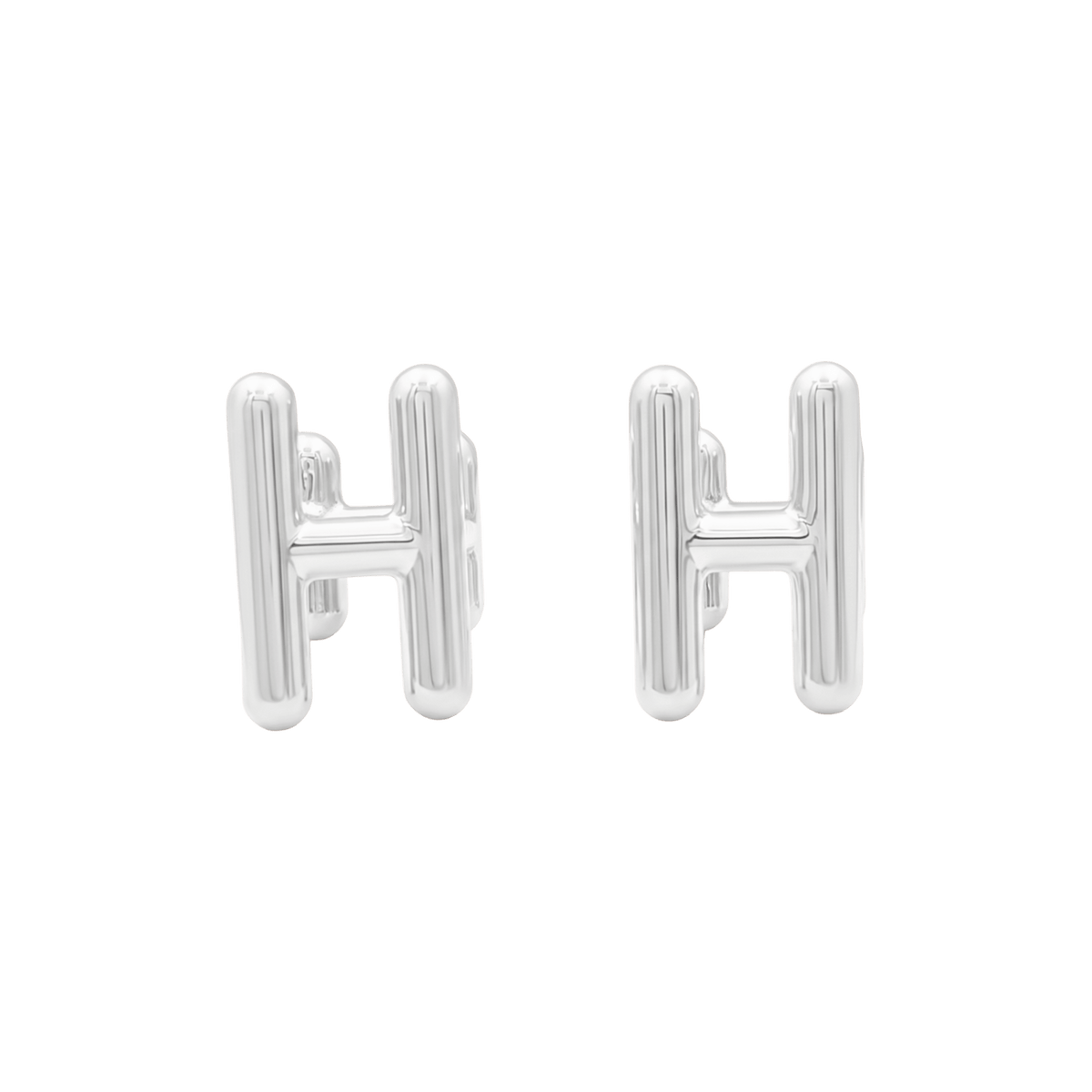 Boutons de manchette HERMÈS Ever chaîne d'ancre en argent