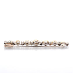 Broche Barrette en platine, perles et diamants