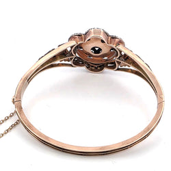 Ring made of yellow gold, silver, Enamel, and Diamonds