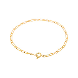 Yellow Gold Figaro Chain Bracelet