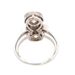 Bague art déco diamants 2,04cts et 1,93cts