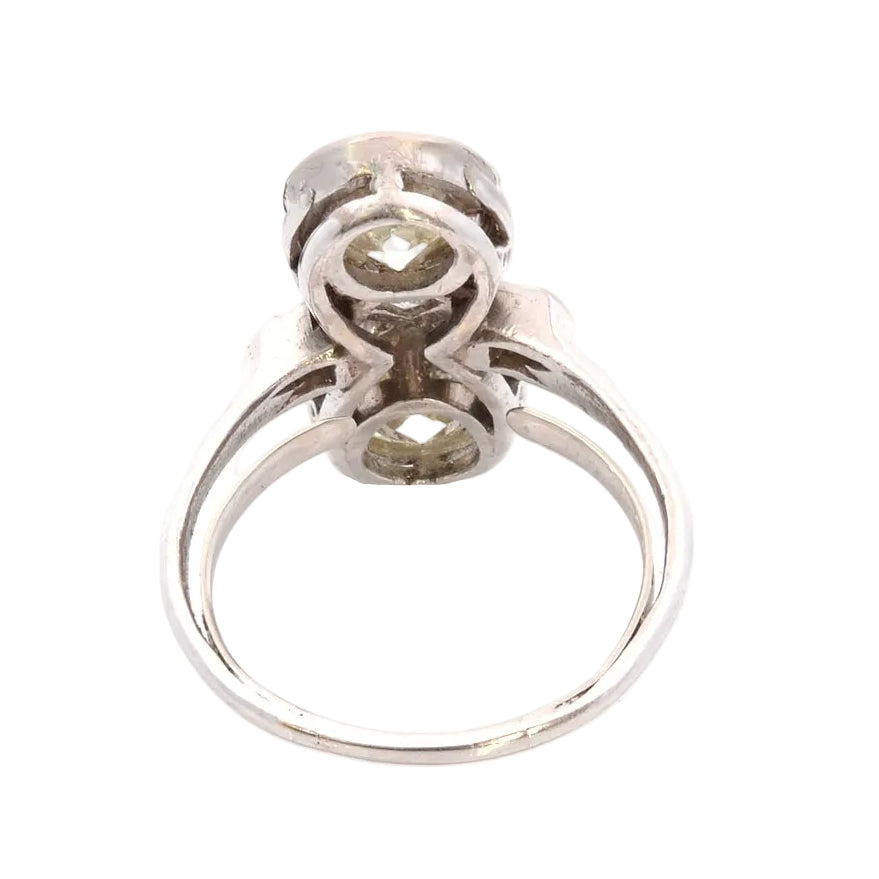 Bague art déco diamants 2,04cts et 1,93cts