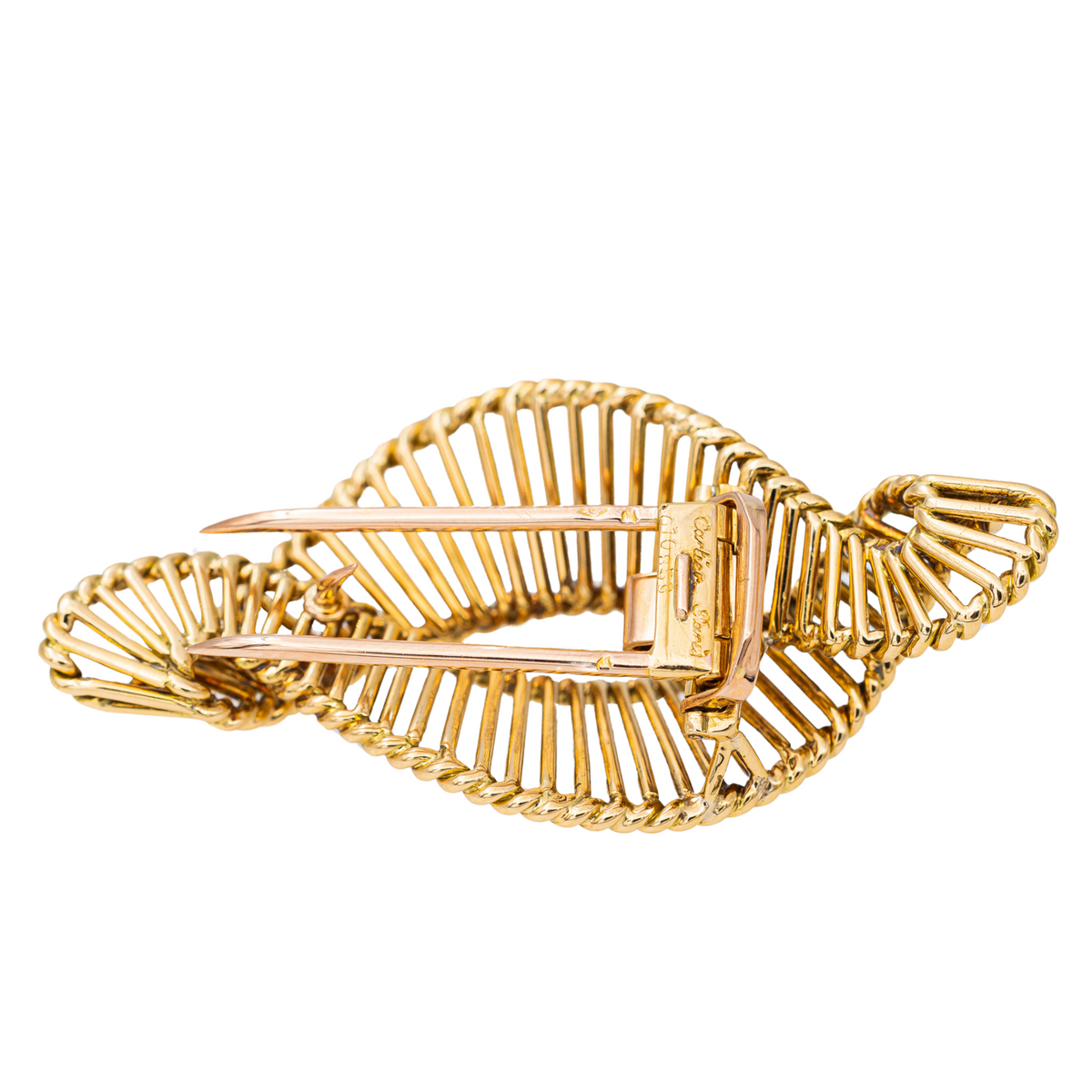 CARTIER brooch in yellow gold