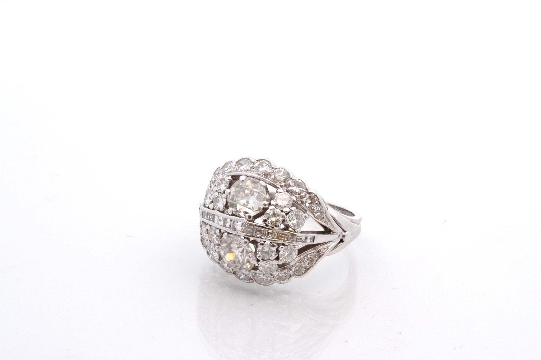 Bague vintage diamants des années 1950