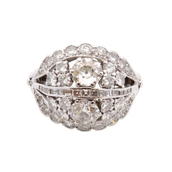 Bague vintage diamants des années 1950
