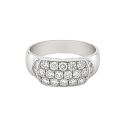 White gold and Diamond Pave Ring