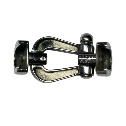 FRED "Force 10" GM Bracelet in White Gold and Steel