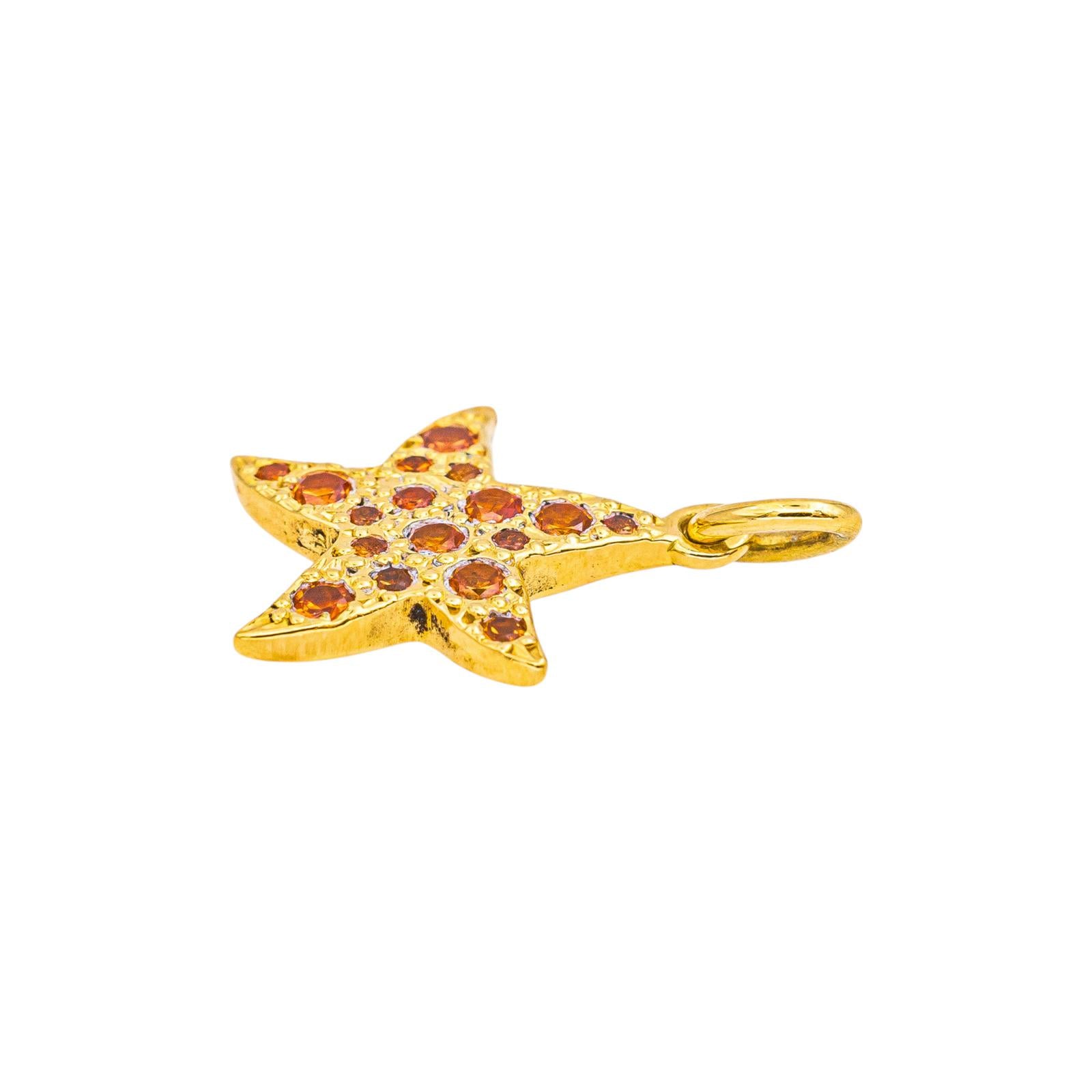 Dodo Pomellato Star Pendant yellow gold  Sapphire