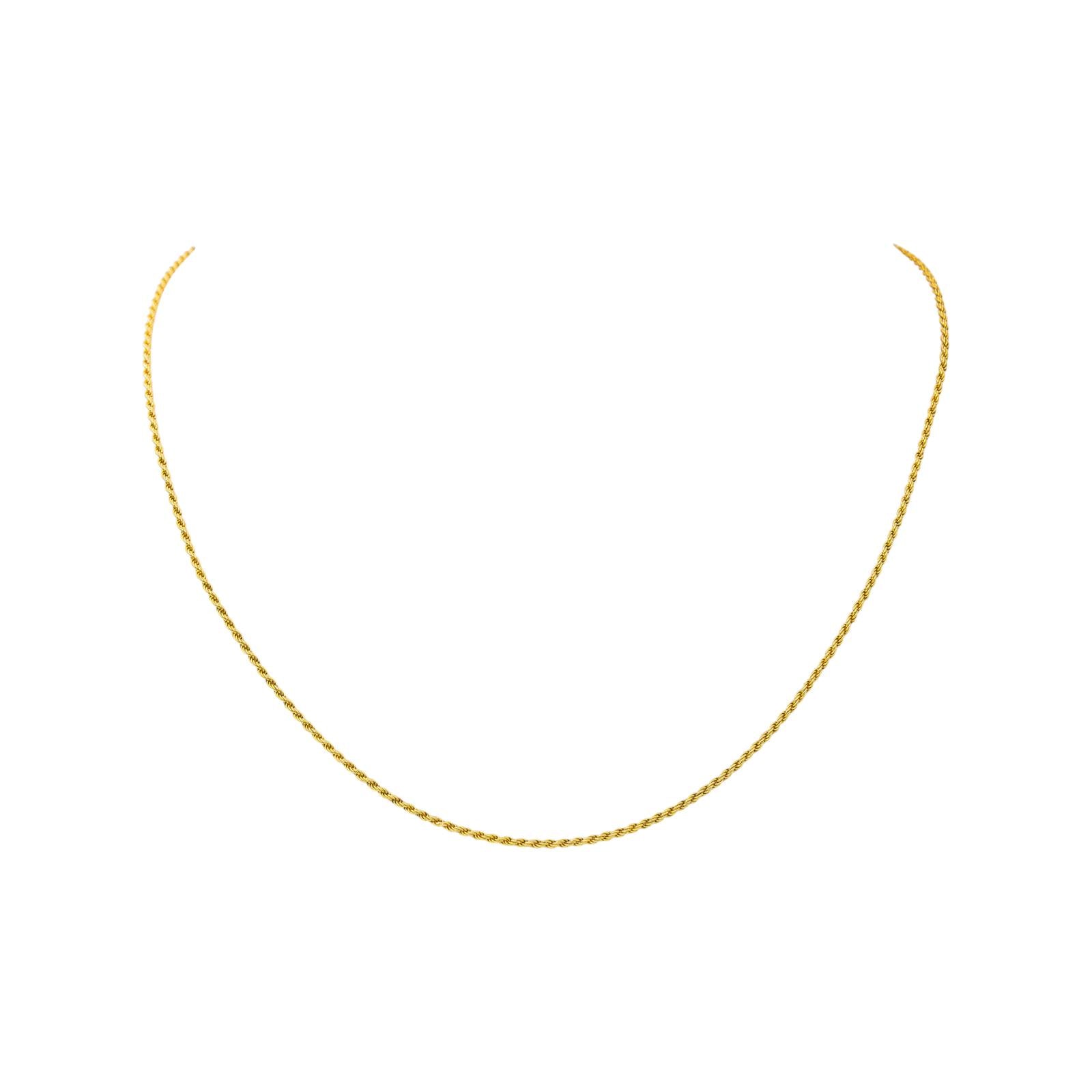 Yellow Gold Rope-Link Necklace