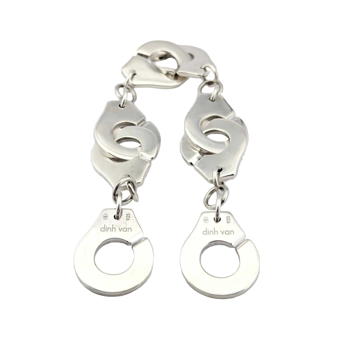 DINH VAN "R20 Handcuffs" Silver Link Bracelet