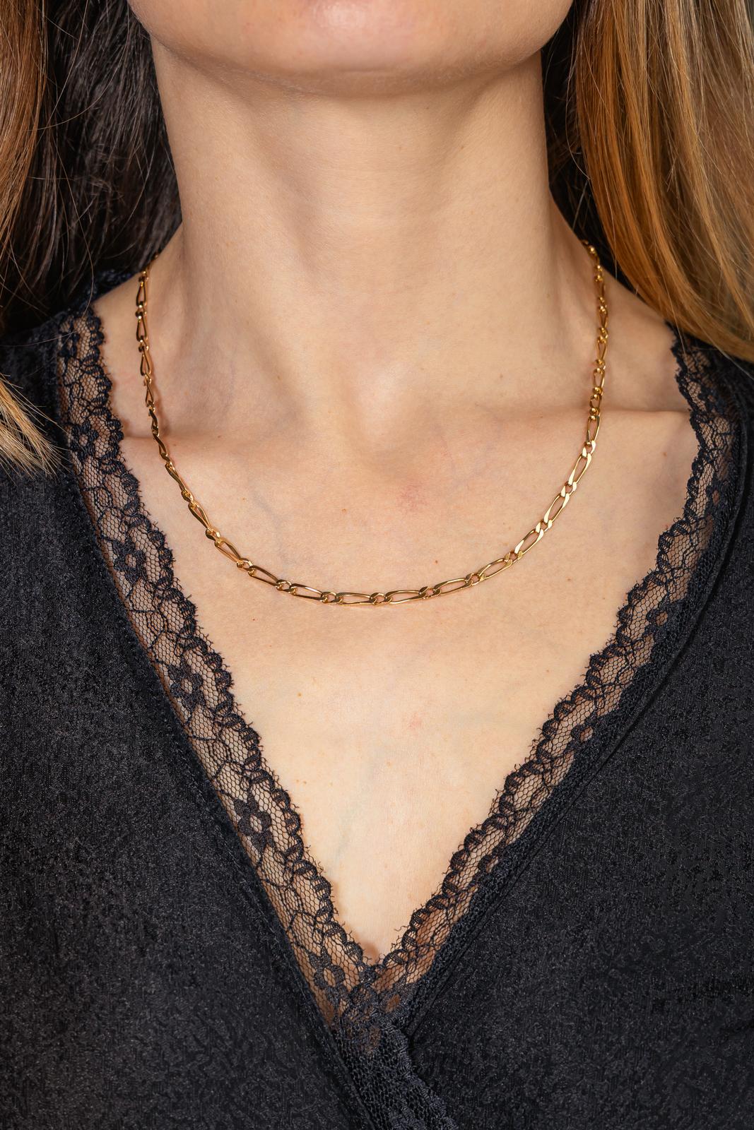 Collier Maille figaro Or Jaune