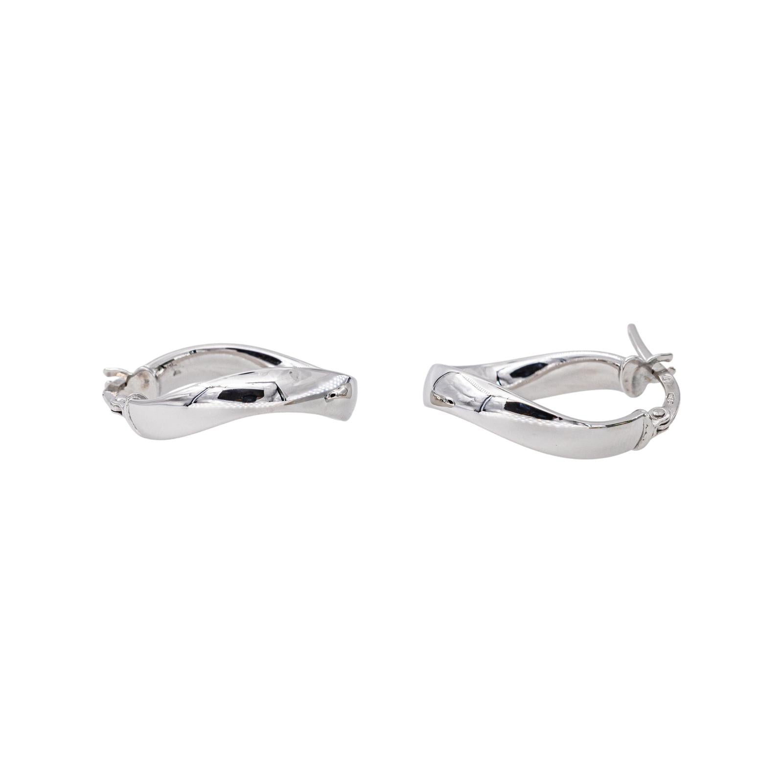 White gold Hoop earrings