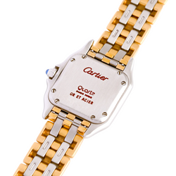 CARTIER "Panther" Watch in Yellow gold and Stainless Steel