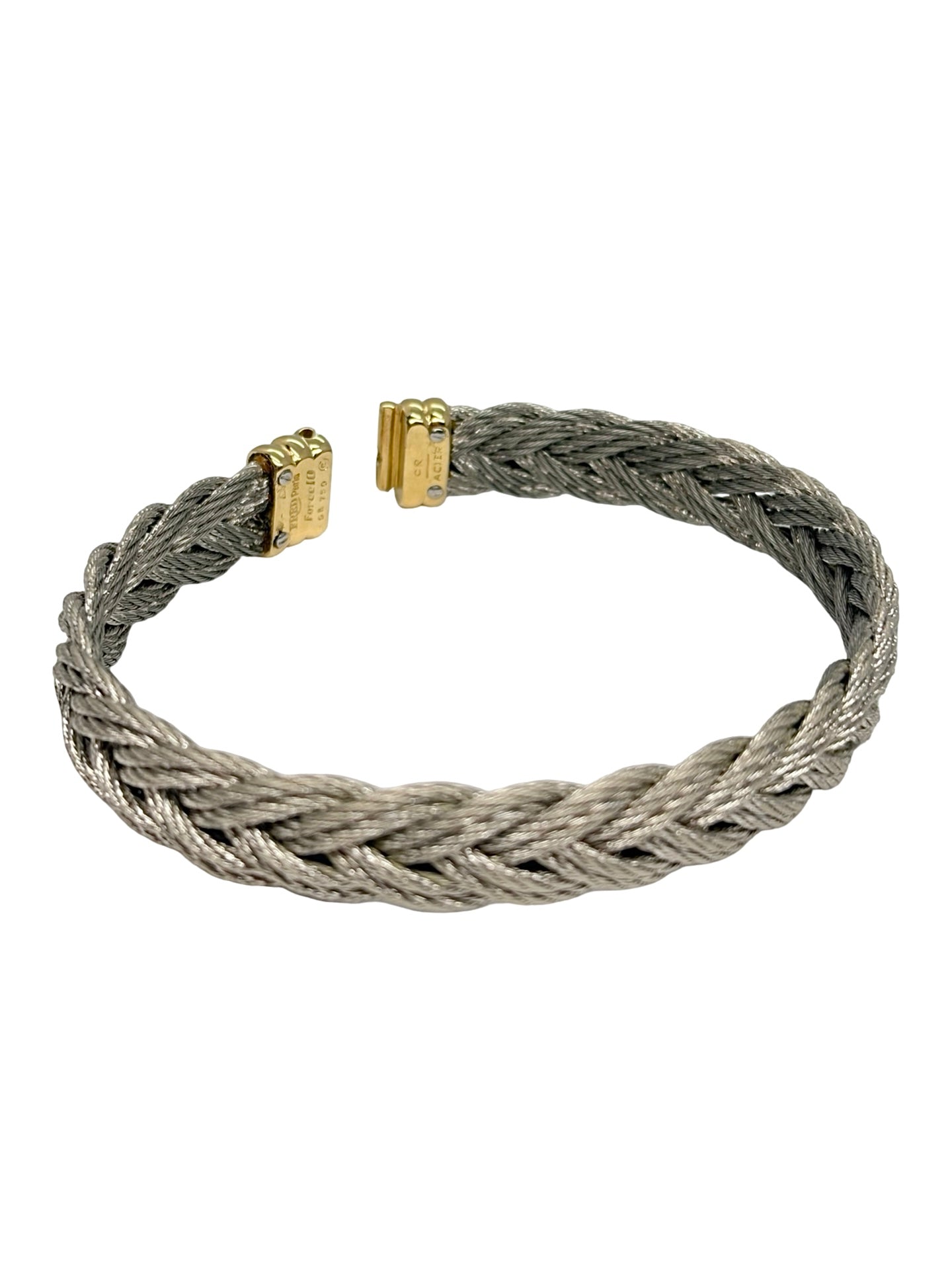 Bracelet FRED Force 10 Vintage en or jaune et acier