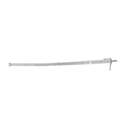 "Ligne" Bracelet in White Gold and Diamonds